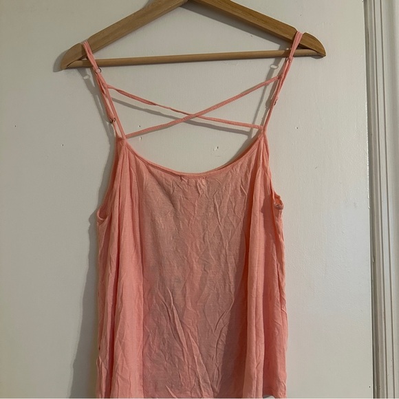 Embroidered Tank Strappy Back Women M - Picture 3 of 5